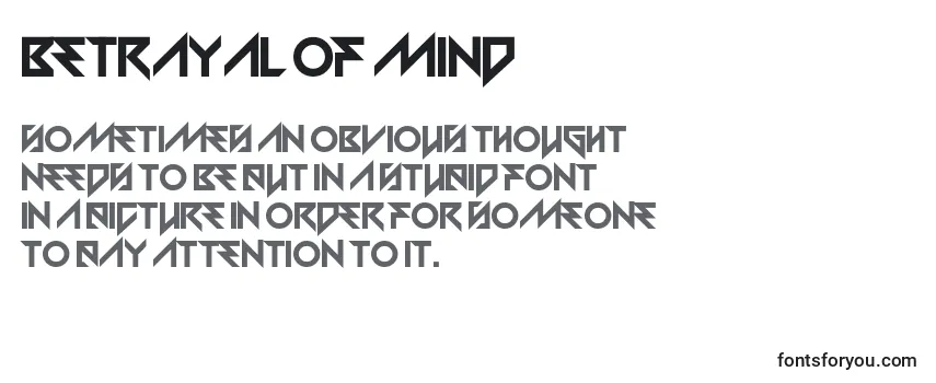 Betrayal of Mind Font