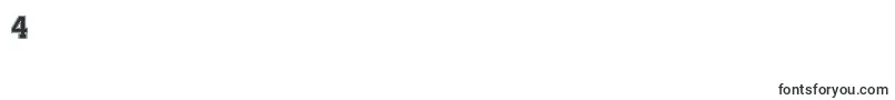 フォントBeTrueToYourSchool – フォント数字4