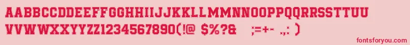 Más sobre la fuente BeTrueToYourSchool fuente BeTrueToYourSchool – Fuentes Rojas Sobre Fondo Rosa