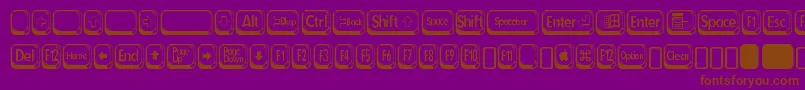 フォントbetsy flanagan 2 – 紫色の背景に茶色のフォント