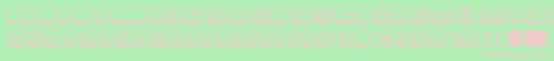 Шрифт betsy flanagan 2 – розовые шрифты на зелёном фоне