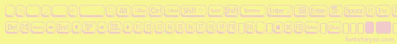 betsy flanagan 2 Font – Pink Fonts on Yellow Background