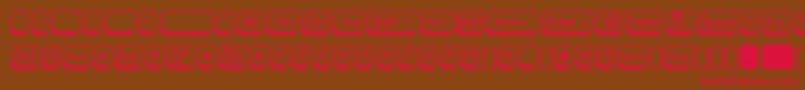 betsy flanagan 2 Font – Red Fonts on Brown Background