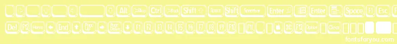 betsy flanagan 2 Font – White Fonts on Yellow Background