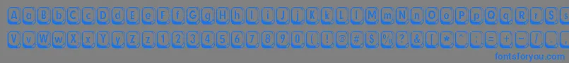 フォントbetsy flanagan – 灰色の背景に青い文字