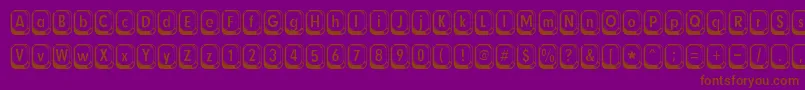 betsy flanagan Font – Brown Fonts on Purple Background