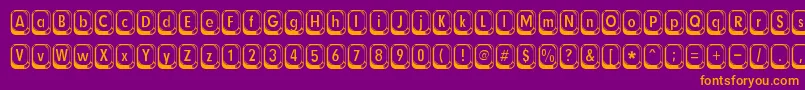 betsy flanagan Font – Orange Fonts on Purple Background