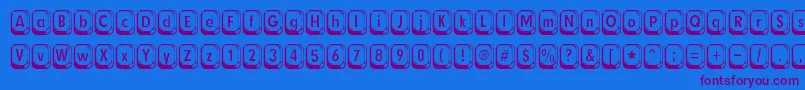 betsy flanagan Font – Purple Fonts on Blue Background