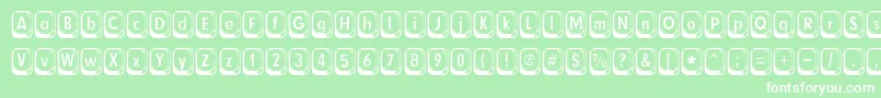 betsy flanagan Font – White Fonts on Green Background