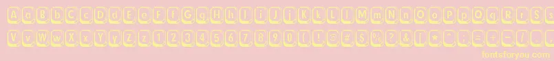 betsy flanagan Font – Yellow Fonts on Pink Background