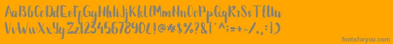 BETTALIA Font – Gray Fonts on Orange Background