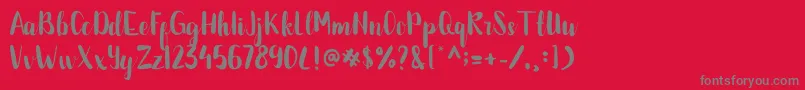 BETTALIA Font – Gray Fonts on Red Background