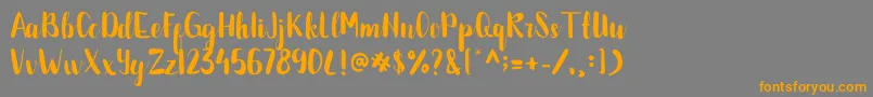 BETTALIA Font – Orange Fonts on Gray Background
