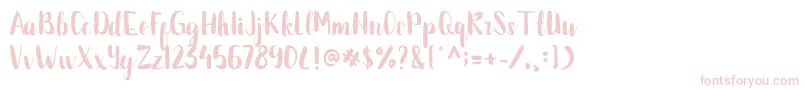 BETTALIA Font – Pink Fonts on White Background