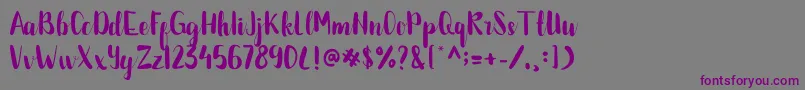 BETTALIA Font – Purple Fonts on Gray Background