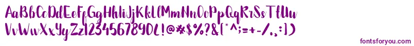 BETTALIA Font – Purple Fonts on White Background