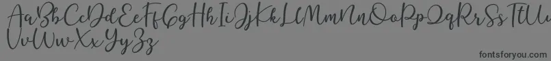 Better Caramel Font – Black Fonts on Gray Background
