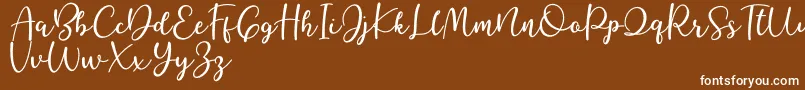 Better Caramel Font – White Fonts on Brown Background