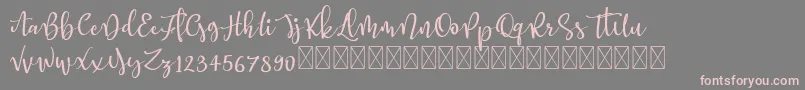 Better Memories demo Font – Pink Fonts on Gray Background