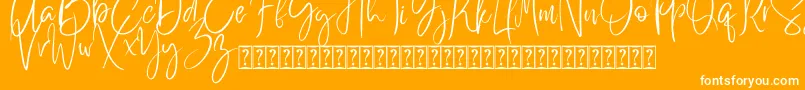 Better Saturday Font – White Fonts on Orange Background