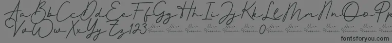 fuente Better Signature Font – Fuentes Negras Sobre Fondo Gris