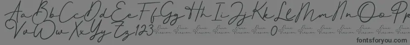 Better Signature Font-Schriftart – Schwarze Schriften auf grauem Hintergrund