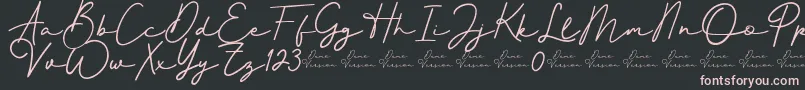 fuente Better Signature Font – Fuentes Rosadas Sobre Fondo Negro