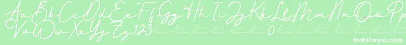 fuente Better Signature Font – Fuentes Blancas Sobre Fondo Verde