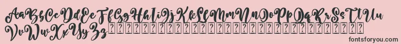Better Summer Free-Schriftart – Schwarze Schriften auf rosa Hintergrund