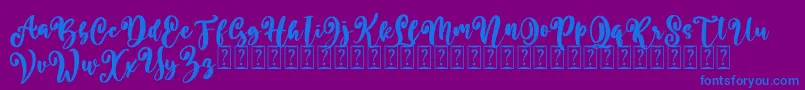 Better Summer Free Font – Blue Fonts on Purple Background