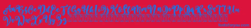Better Summer Free Font – Blue Fonts on Red Background