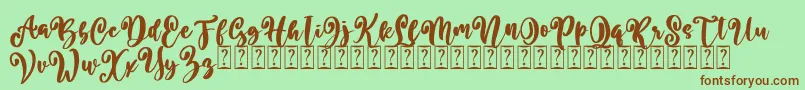 More about Better Summer Free Font Better Summer Free Font – Brown Fonts on Green Background