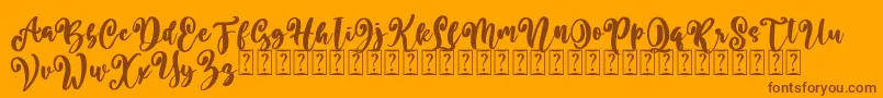 Подробнее о шрифте Better Summer Free Шрифт Better Summer Free – коричневые шрифты на оранжевом фоне