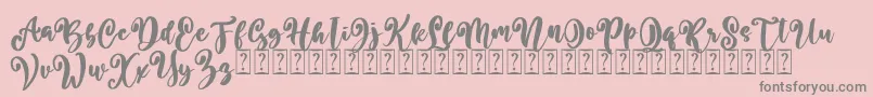 Better Summer Free-Schriftart – Graue Schriften auf rosa Hintergrund