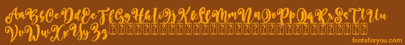 Better Summer Free Font – Orange Fonts on Brown Background