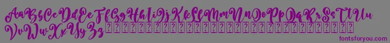 More about Better Summer Free Font Better Summer Free Font – Purple Fonts on Gray Background