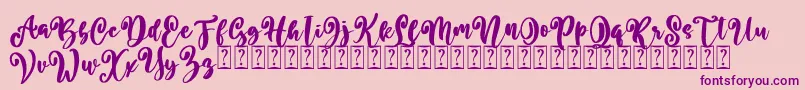 Police Better Summer Free – polices violettes sur fond rose