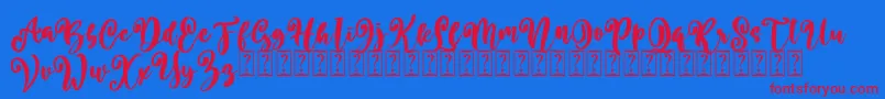 En savoir plus sur la police Better Summer Free Police Better Summer Free – polices rouges sur fond bleu
