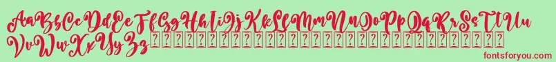 More about Better Summer Free Font Better Summer Free Font – Red Fonts on Green Background