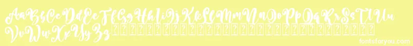 Better Summer Free Font – White Fonts on Yellow Background