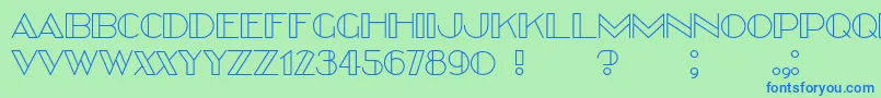 Better Font – Blue Fonts on Green Background
