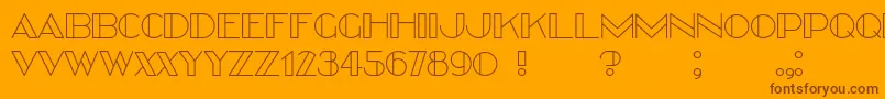 Better Font – Brown Fonts on Orange Background
