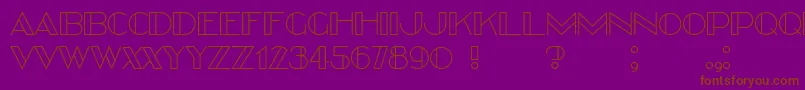 Better Font – Brown Fonts on Purple Background