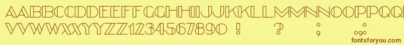 Better Font – Brown Fonts on Yellow Background