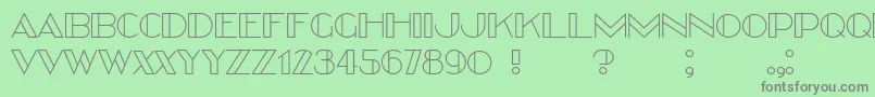Better Font – Gray Fonts on Green Background
