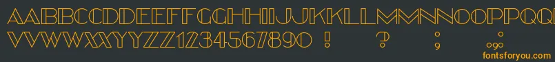 Better Font – Orange Fonts on Black Background