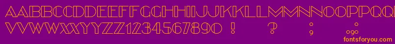 Better Font – Orange Fonts on Purple Background