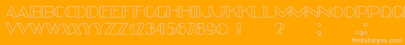 Better Font – Pink Fonts on Orange Background