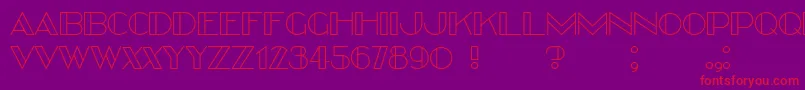 Better Font – Red Fonts on Purple Background