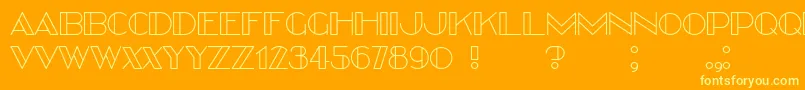 Better Font – Yellow Fonts on Orange Background